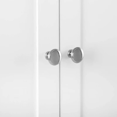 3pc Harper Entryway Pantry Closet & 2 Hall Trees Set White - Crosley 12 3pc Harper Entryway Pantry Closet & 2 Hall Trees Set White - Crosley - Image 10