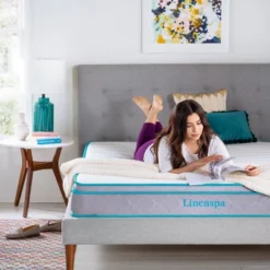 Linenspa Essentials 8" Spring & Memory Foam Hybrid Mattress -Homcom Crosley Shop GUEST 40e224e7 7936 436c 82b2 7497d8c0f6ee
