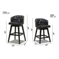 Jennifer Taylor Home Davidson 30" Swivel Low Back Bar Stool -Homcom Crosley Shop GUEST 4121d4df 0651 4595 8d0d a39f7b822685