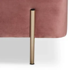 Rockwell Blush Velvet Metal Storage Bench Pink/Gold - Baxton Studio -Homcom Crosley Shop GUEST 41e05507 8e7d 4839 8363 bb0b44e5d4cb