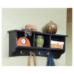 Shaker Cottage Coat Hooks With Storage - Alaterre Furniture -Homcom Crosley Shop GUEST 43196dc9 8ed0 4b5a adb5 686cbf2a8b94