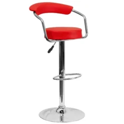 Flash Furniture Contemporary Vinyl Adjustable Height Barstool With Arms And Chrome Base -Homcom Crosley Shop GUEST 43dec78c f122 47df 9959 ab75cb2c951e