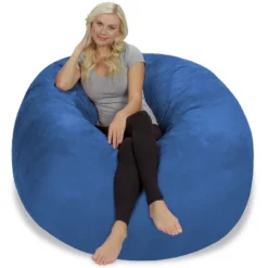 5' Large Bean Bag Chair With Memory Foam Filling And Washable Cover - Relax Sacks 34 5' Large Bean Bag Chair With Memory Foam Filling And Washable Cover - Relax Sacks -Homcom Crosley Shop GUEST 4432ea49 cb3d 4bee 8830 9bca506b3821