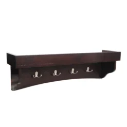 Shaker Cottage Tray Shelf Coat Hook With Cabinet Bench - Alaterre Furniture -Homcom Crosley Shop GUEST 45528409 a1f9 4cb5 8a89 9a331ccc1675