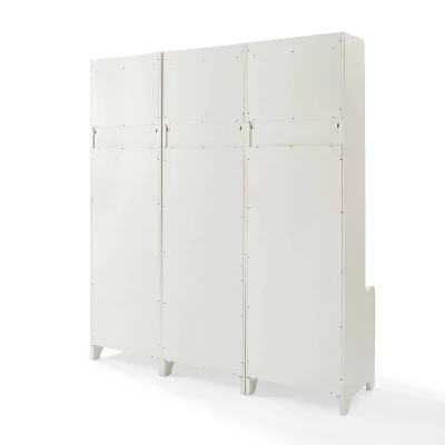 3pc Fremont Entryway Set Distressed White - Crosley 9 3pc Fremont Entryway Set Distressed White - Crosley - Image 7