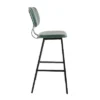 Set Of 2 Foundry Contemporary Barstools Faux Leather Black/Green - LumiSource -Homcom Crosley Shop GUEST 468c29d5 5b76 4aaf a848 039c2c3a1185