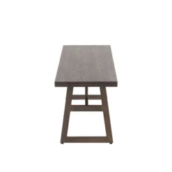 Geo Industrial Bench Antique Espresso Brown - Lumisource