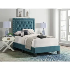 Teagan Upholstered Platform Bed - Picket House Furnishings