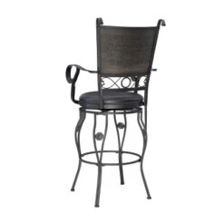 30" Big & Tall Tara Barstool Black/Gray - Powell Company -Homcom Crosley Shop GUEST 483448dc efa6 4c79 b5f5 efa6e7bbdacf