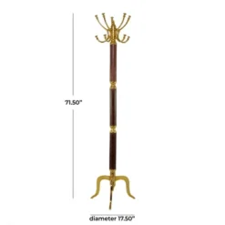 72" X 19" Traditional Aluminum Coat Rack - Olivia & May -Homcom Crosley Shop GUEST 490d2678 29da 4431 b029 37a4ae32e617