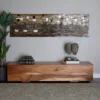 Contemporary Wood Block Bench Brown - Olivia & May -Homcom Crosley Shop GUEST 49d9b541 a965 42f2 a2f8 00b4bce78597