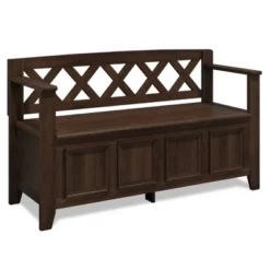 48" Halifax Entryway Storage Bench - WyndenHall -Homcom Crosley Shop GUEST 49f12239 c6e5 4c61 b6e8 c6134d69e78d
