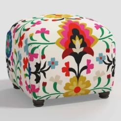 Poppy Ottoman In Damask - Skyline Furniture -Homcom Crosley Shop GUEST 4a1f0a8e b3bf 4e3e b23c 0bc0730b921f