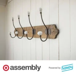 Coat Rack Assembly Powered By Handy