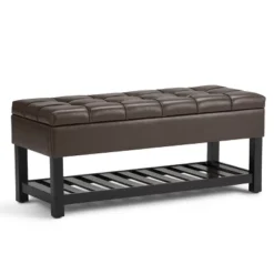 44" Wyatt Storage Ottoman Bench - WyndenHall -Homcom Crosley Shop GUEST 4bda10f8 2c09 46ac 82bb e0ff9b9f408f