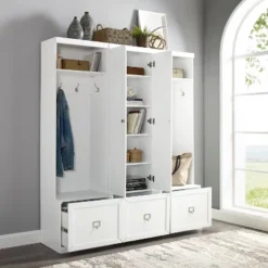 3pc Harper Entryway Pantry Closet & 2 Hall Trees Set White - Crosley 15 3pc Harper Entryway Pantry Closet & 2 Hall Trees Set White - Crosley -Homcom Crosley Shop GUEST 4c5b5ecc 8777 459e ad0b 953e2aae791f