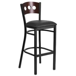 Flash Furniture Black Decorative 3 Circle Back Metal Restaurant Barstool -Homcom Crosley Shop GUEST 4c7617fe 234b 42ef a447 f646d25a4545 1