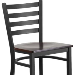 Flash Furniture Black Ladder Back Metal Restaurant Barstool -Homcom Crosley Shop GUEST 4d22fabe 444c 48e6 a5c6 d7ee5a0bdef8