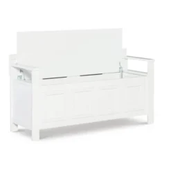 Laredo Storage Bench White - Linon