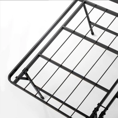 14" Premium Steel Bed Frame And Platform Bed Black - Mellow 4 14" Premium Steel Bed Frame And Platform Bed Black - Mellow - Image 2