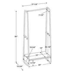Roset Tall Coat Rack Pewter - Linon -Homcom Crosley Shop GUEST 4ee82b30 c923 4417 adc2 dbf7a92b12f3