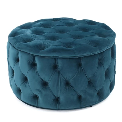 Zelfa New Velvet Ottoman - Christopher Knight Home 9 Zelfa New Velvet Ottoman - Christopher Knight Home - Image 7