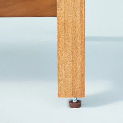 Wood & Cane Transitional Entryway Bench & Hall Tree With Drawers - Natural - Hearth & Hand™ With Magnolia 6 Wood & Cane Transitional Entryway Bench & Hall Tree With Drawers - Natural - Hearth & Hand™ With Magnolia - Image 4