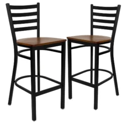 Emma And Oliver 2 Pack Ladder Back Metal Restaurant Barstool 12 Emma And Oliver 2 Pack Ladder Back Metal Restaurant Barstool -Homcom Crosley Shop GUEST 5121858e 8b36 48a9 910b e802d93ec117
