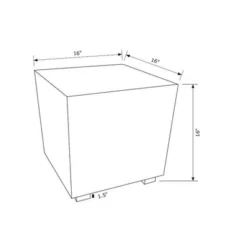 Tawny Leather Ottoman - Linon -Homcom Crosley Shop GUEST 51a9f83a 278b 495e a1e0 e88f2d946d91