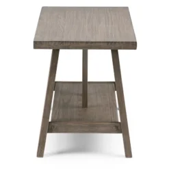 48" Stewart Solid Wood Entryway Bench Driftwood - WyndenHall -Homcom Crosley Shop GUEST 52faa09e cc0d 45e6 b32c 14c07b5911c9