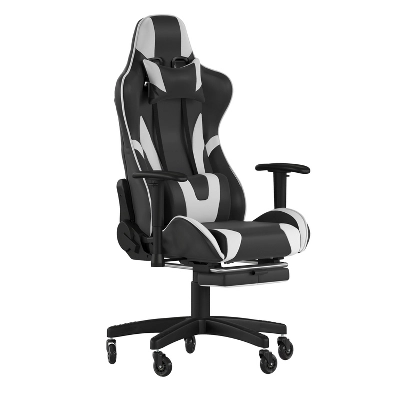 Flash Furniture X30 Gaming Chair Racing Computer Chair With Reclining Back, Slide-Out Footrest, And Transparent Roller Wheels 12 Flash Furniture X30 Gaming Chair Racing Computer Chair With Reclining Back, Slide-Out Footrest, And Transparent Roller Wheels - Image 10