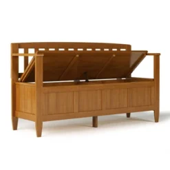 48" Riverside Solid Wood Entryway Storage Bench - Wyndenhall -Homcom Crosley Shop GUEST 538f8a4d e544 4fcd 9995 2ee55064aa5a