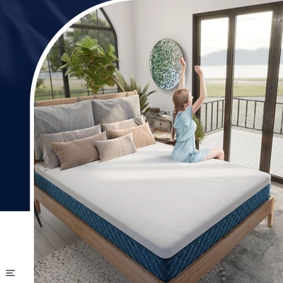 Costway 10'' Jacquard Hybrid Mattress Plush Gel Infused Memory Foam Bamboo Charcoal QueenFull 6 Costway 10'' Jacquard Hybrid Mattress Plush Gel Infused Memory Foam Bamboo Charcoal QueenFull - Image 4