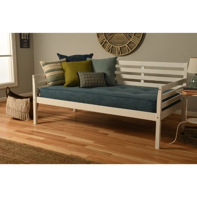 Twin Yorkville Daybed White/Aqua - Dual Comfort 3 Twin Yorkville Daybed White/Aqua - Dual Comfort