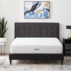 Lucid Comfort Collection Firm 10" Gel Memory Foam Mattress -Homcom Crosley Shop GUEST 5473768e ed45 4427 8631 ded01a0da828