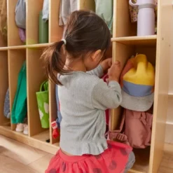 ECR4Kids 16-Section Coat Locker, Classroom Furniture, Natural -Homcom Crosley Shop GUEST 54e55292 c014 4104 83ef 4931d84f05b6