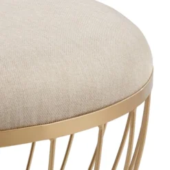 Gillian Fabric Upholstered Cocktail Ottoman - Inspire Q -Homcom Crosley Shop GUEST 555f3b6d 1859 45f9 9bfc d27982970d83