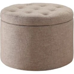 Designs4Comfort Round Shoe Ottoman - Breighton Home -Homcom Crosley Shop GUEST 558e2f9e 6ac4 4efe ae05 6a8f32d0ccc5