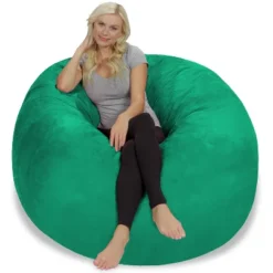 5' Large Bean Bag Chair With Memory Foam Filling And Washable Cover - Relax Sacks 35 5' Large Bean Bag Chair With Memory Foam Filling And Washable Cover - Relax Sacks -Homcom Crosley Shop GUEST 55c00768 af9b 419e 9a74 1974963a8a16