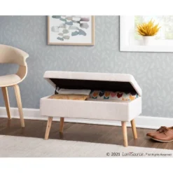 31" Stor Bench - LumiSource -Homcom Crosley Shop GUEST 55de2102 ffe5 4ccc 946d 59804e00525c