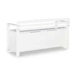 Laredo Storage Bench White - Linon -Homcom Crosley Shop GUEST 5612f47f 657b 47bb 818b 84fc6f159433