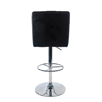 Sloan Adjustable Faux Leather Swivel Barstool Black - Boraam 8 Sloan Adjustable Faux Leather Swivel Barstool Black - Boraam - Image 6