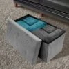 Sorbus Collapsible Bench Ottoman With Cover - Faux Suede -Homcom Crosley Shop GUEST 56b99c57 d74d 404c b64e 3038149ca533