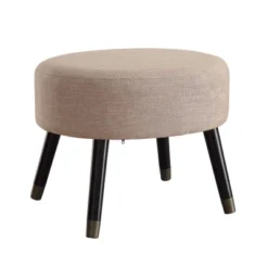 Designs4Comfort Mid-Century Modern Round Ottoman Stool - Breighton Home -Homcom Crosley Shop GUEST 56c2640b c92f 431a 9bad 06ae2ceb4da5