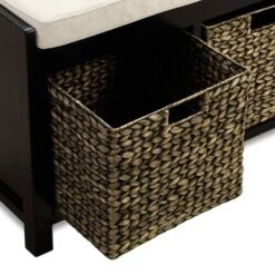 Griffin Storage Bench Black - ClickDecor -Homcom Crosley Shop GUEST 56fa9703 8fce 40e0 982f 776b4e11a670
