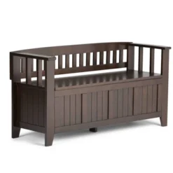 Normandy Solid Wood Entryway Storage Bench - Wyndenhall -Homcom Crosley Shop GUEST 571a9419 19d4 4d22 8b00 32f17e382c9a