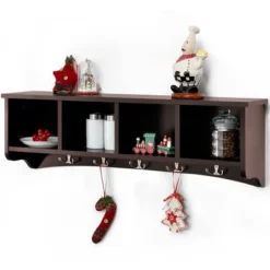 Costway Hanging Entryway Shelf Coat Rack Wall Mounted Storage Cabinets 25 Costway Hanging Entryway Shelf Coat Rack Wall Mounted Storage Cabinets -Homcom Crosley Shop GUEST 57a6ac74 3441 48d9 81dc 90bf8859a559
