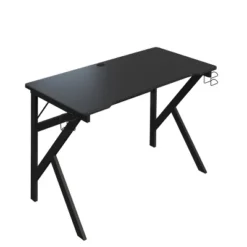 Lavish Home Gaming Computer Desk With Cup Holder, Headphone Hanger, Cable Management, Black -Homcom Crosley Shop GUEST 58a9d84f c7ad 4372 b3c2 8389c4f35ea0