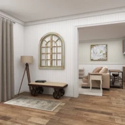 Industrial Wood Bench Brown - Olivia & May -Homcom Crosley Shop GUEST 59ea609c e363 4e38 b23a df8020989e1f