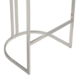 Studio 55D Polished Stainless Steel Bar Stool 31" High Modern Blue With Backrest Footrest For Kitchen Counter Height Island -Homcom Crosley Shop GUEST 5a08ef9f f76e 40f6 a2c1 ede6b52e844c